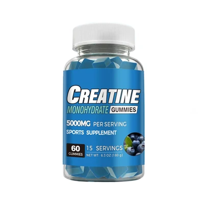 Gomas de creatina de mirtilo